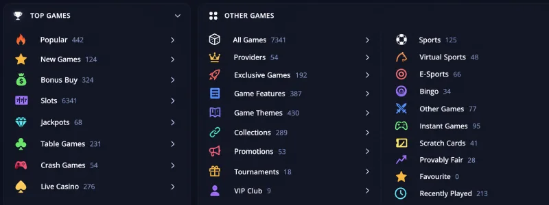 trixino casino sports